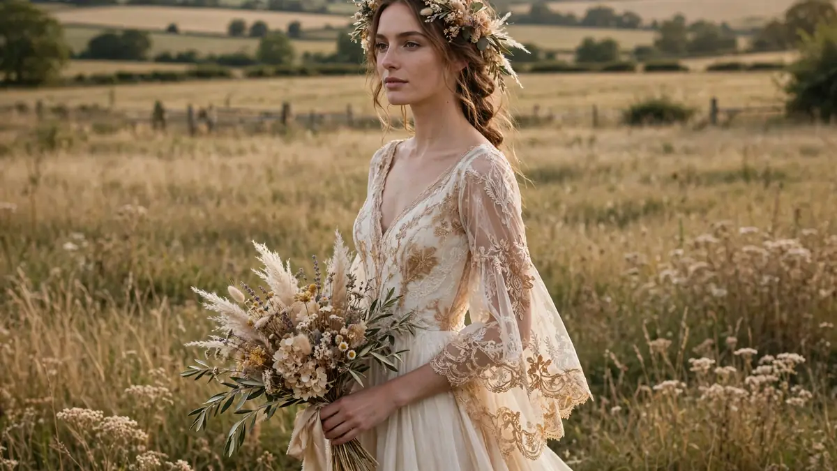 Vestidos de Noiva para Casamento no Campo — Tendências