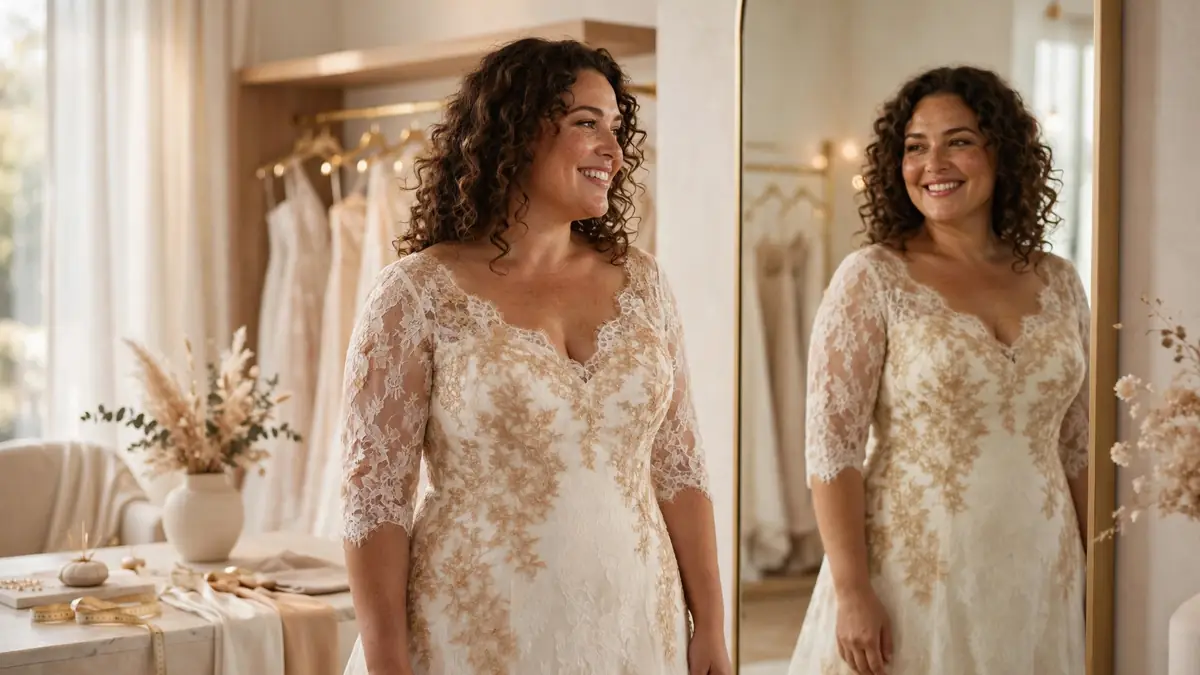 Vestido de noiva plus size: modelos, provas e conforto